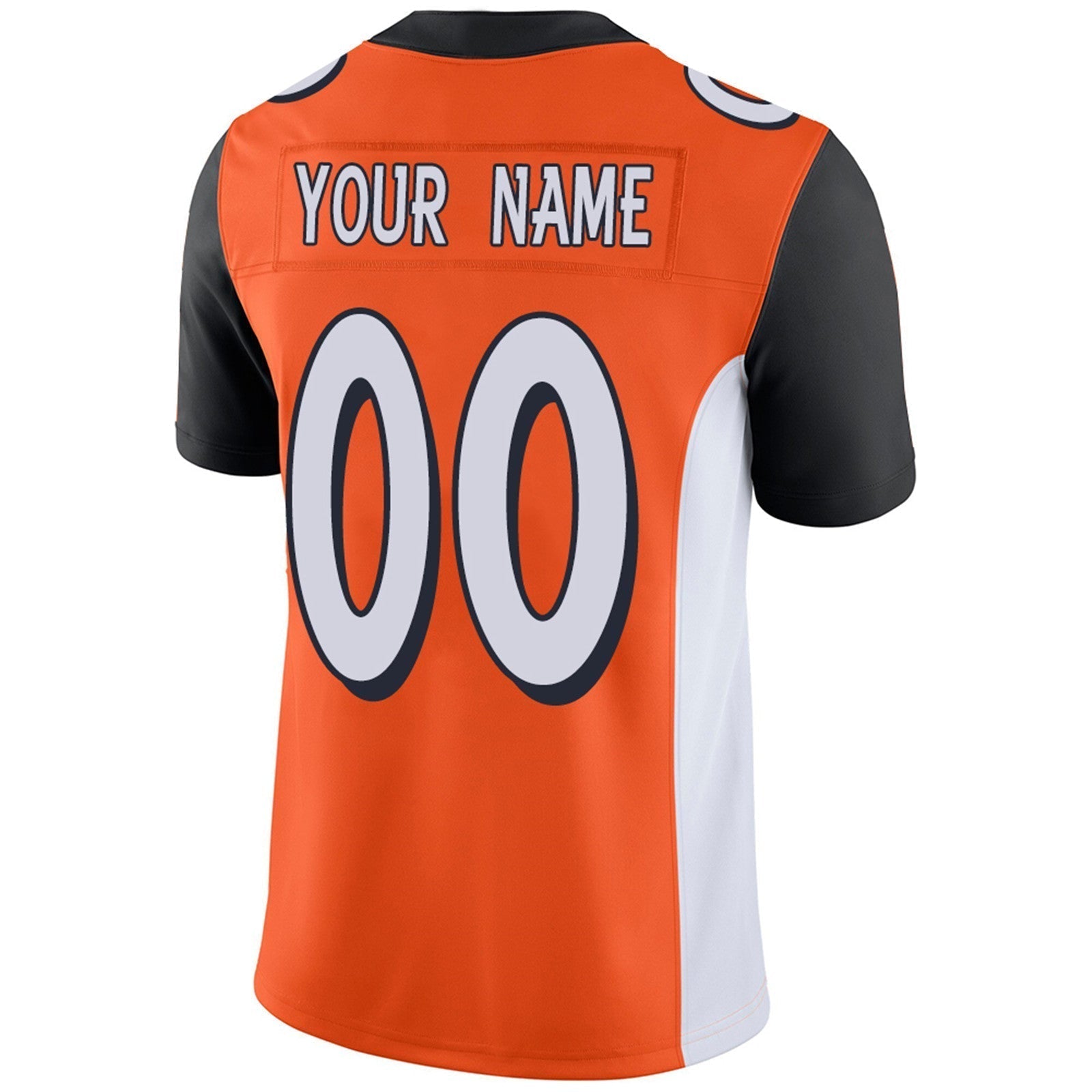 Custom orange football jersey styled | GameDay Jerseys