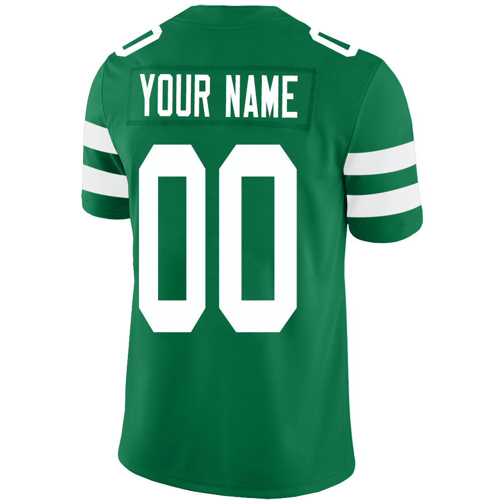 Custom green football jersey back view | GameDay Jerseys