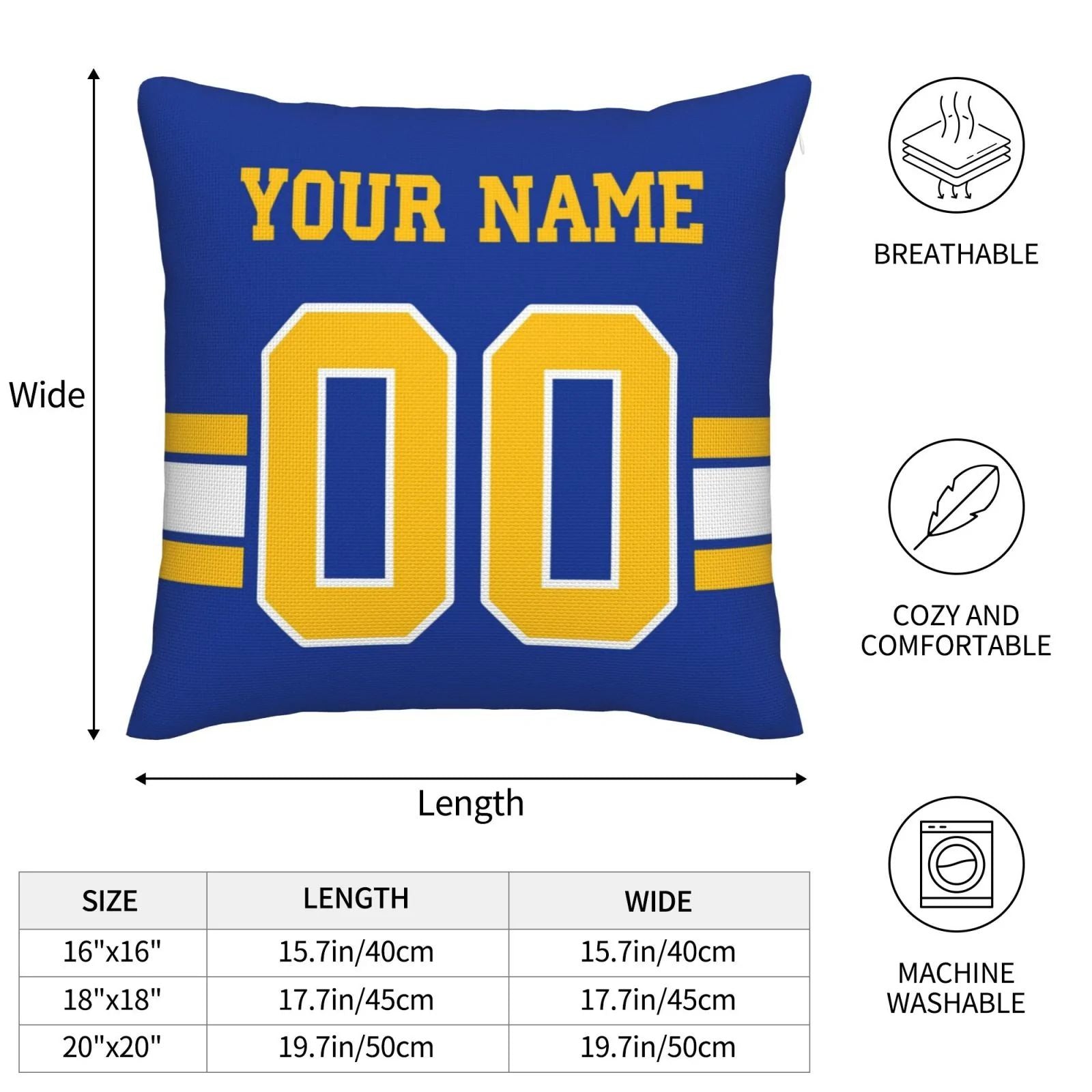 Custom football jersey detail | GameDay Jerseys