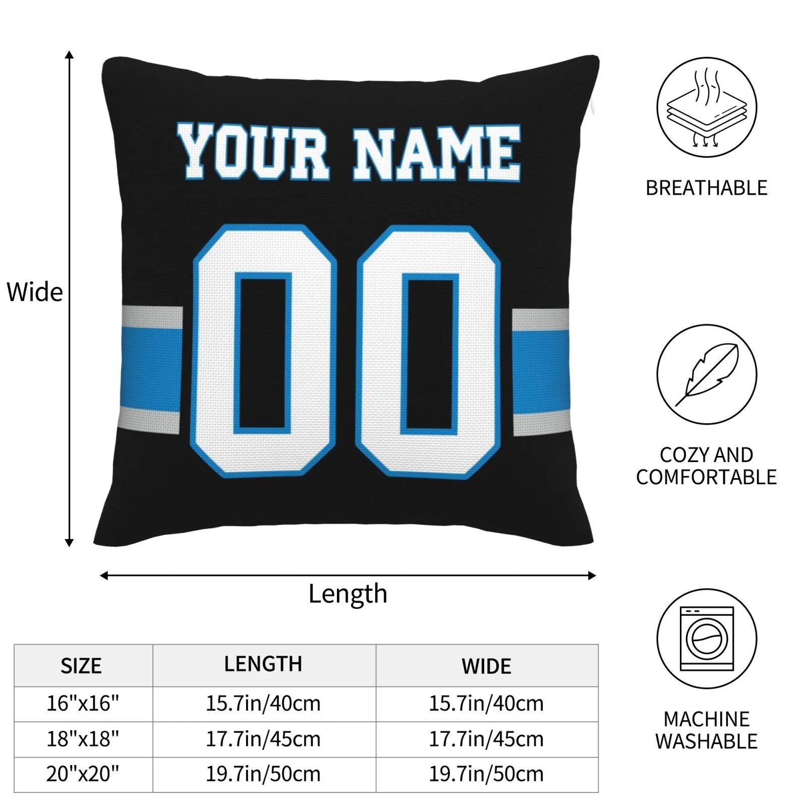 Custom football jersey close up | GameDay Jerseys