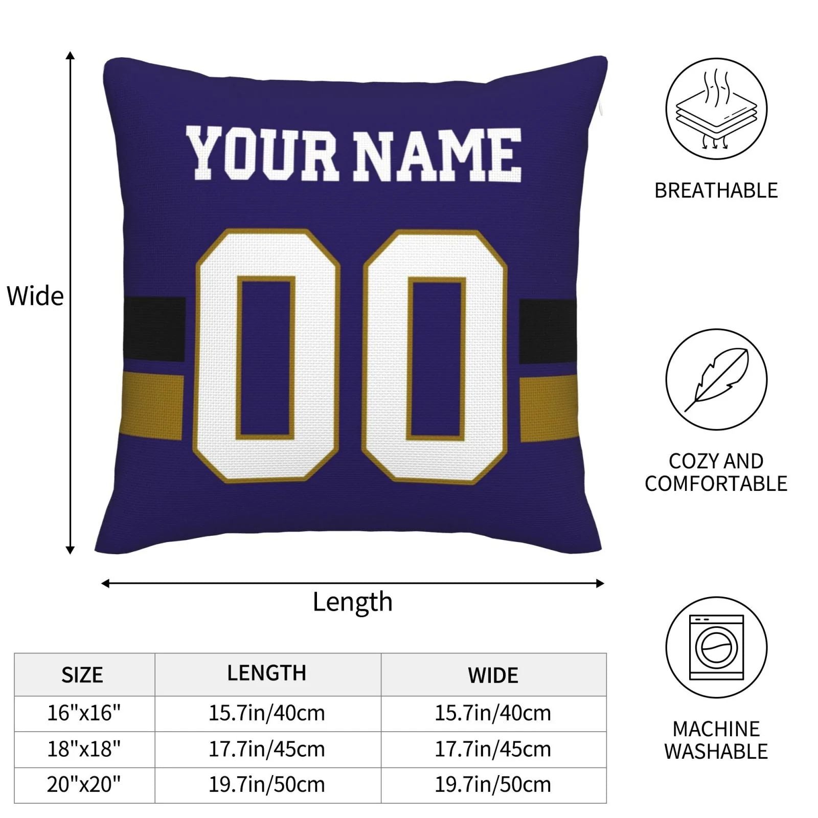 Custom purple football jersey styled | GameDay Jerseys