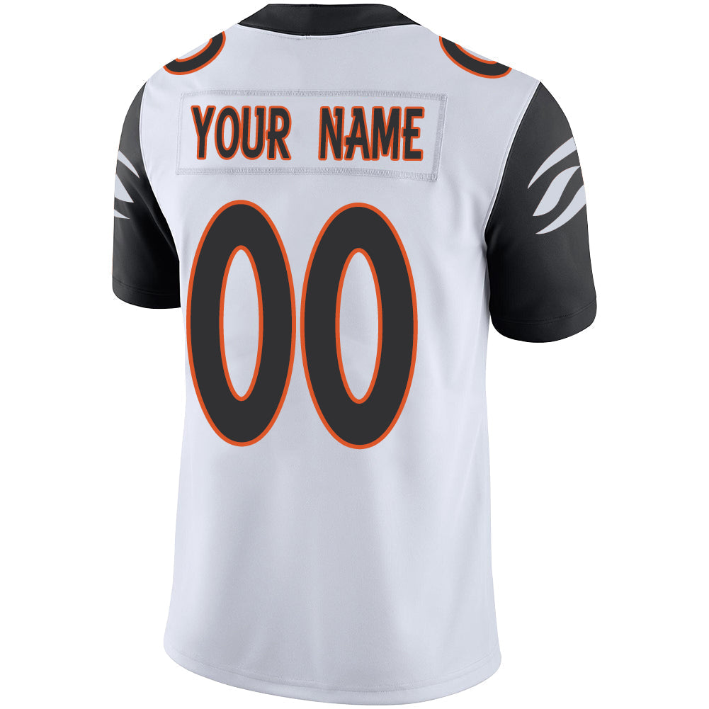 Custom white football jersey back view | GameDay Jerseys