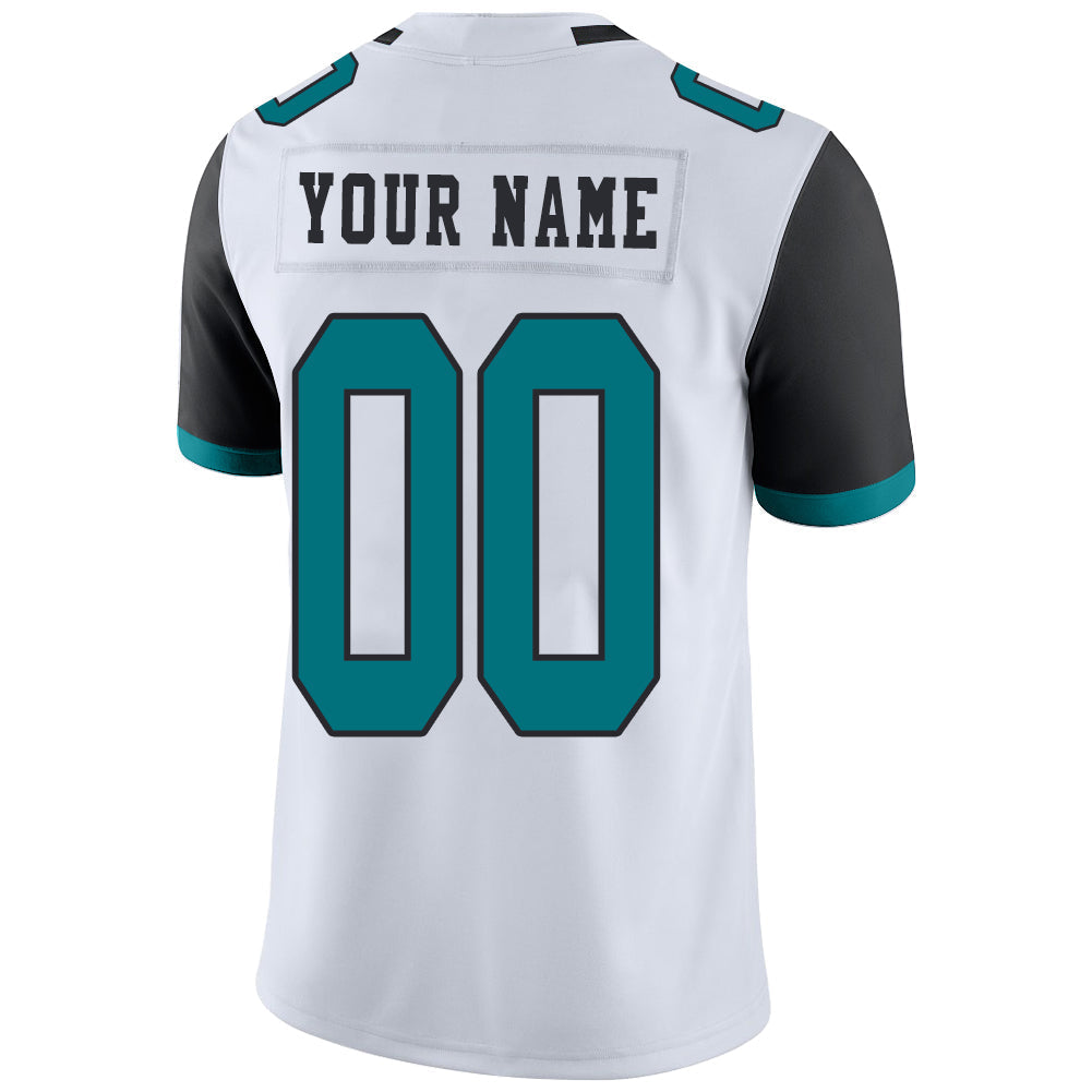 Custom white football jersey back view | GameDay Jerseys