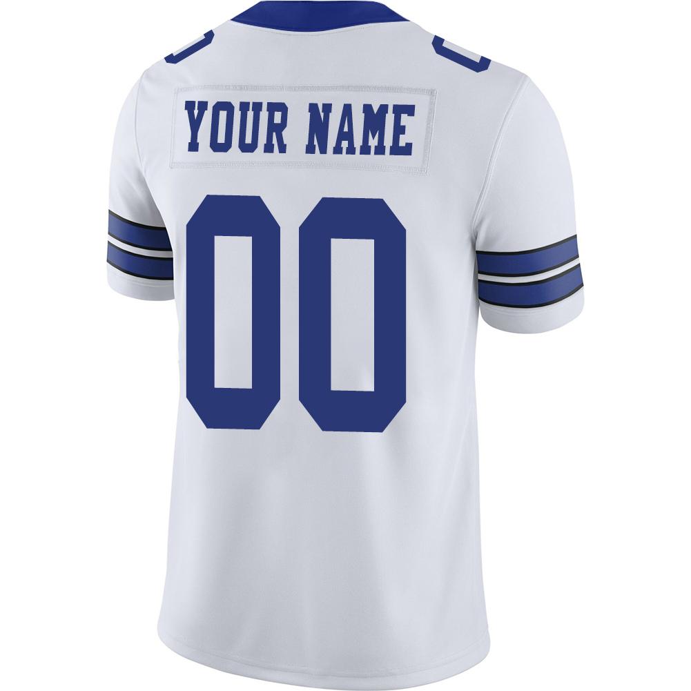 Custom white football jersey back view | GameDay Jerseys