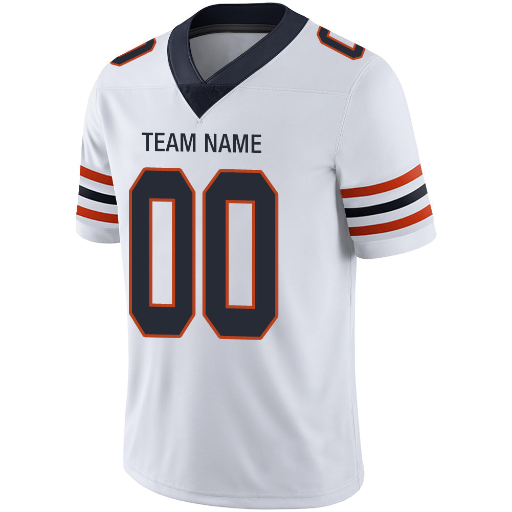 Custom white football jersey detail | GameDay Jerseys