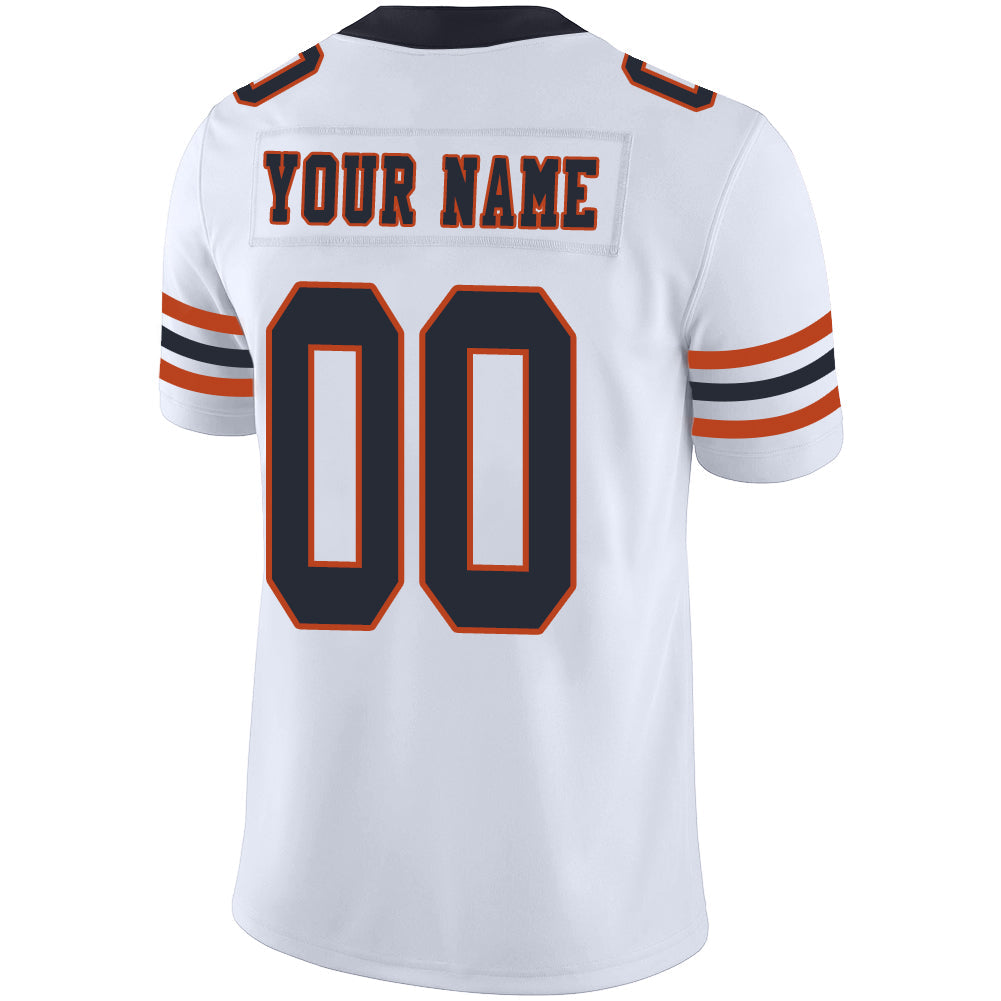 Custom white football jersey back view | GameDay Jerseys