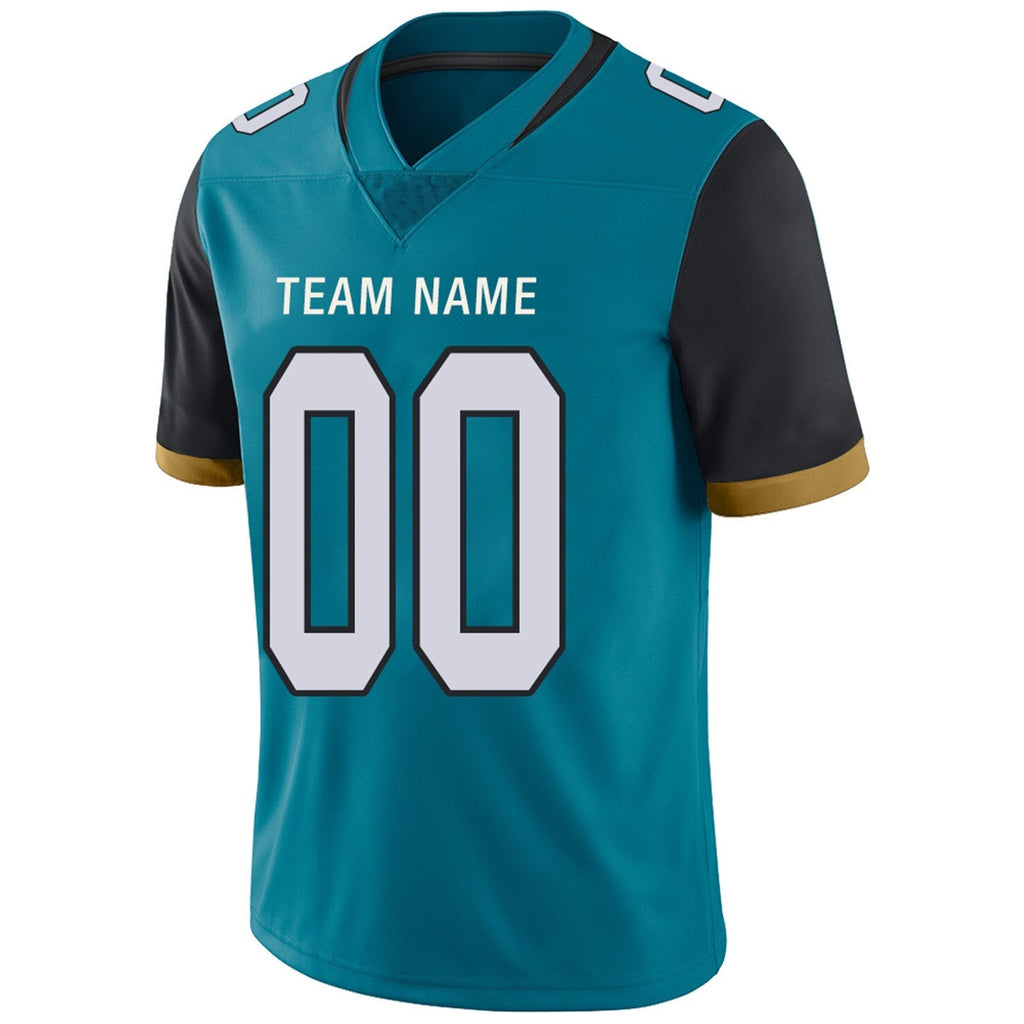 Custom teal football jersey full view | GameDay Jerseys