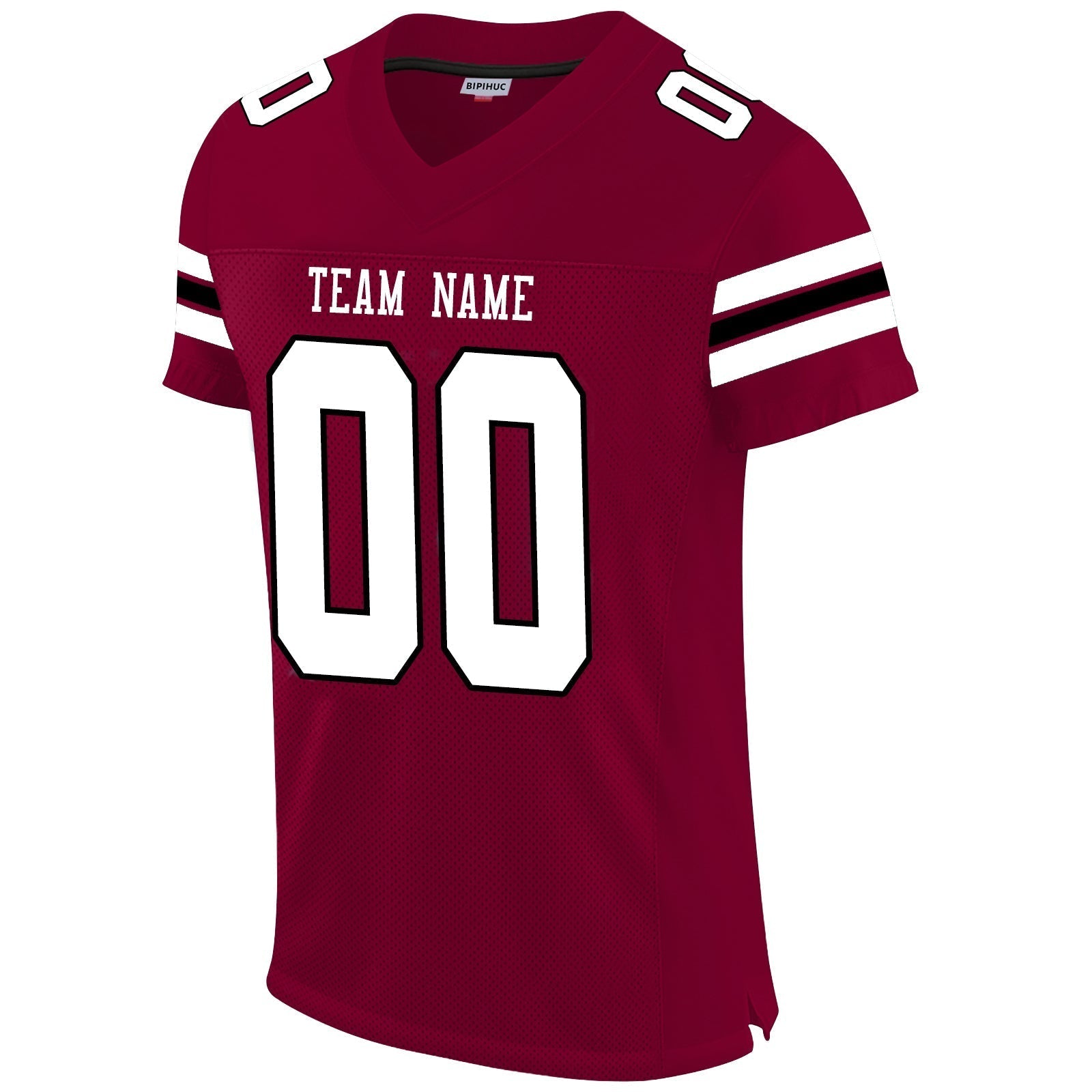 Custom red football jersey front view | GameDay Jerseys
