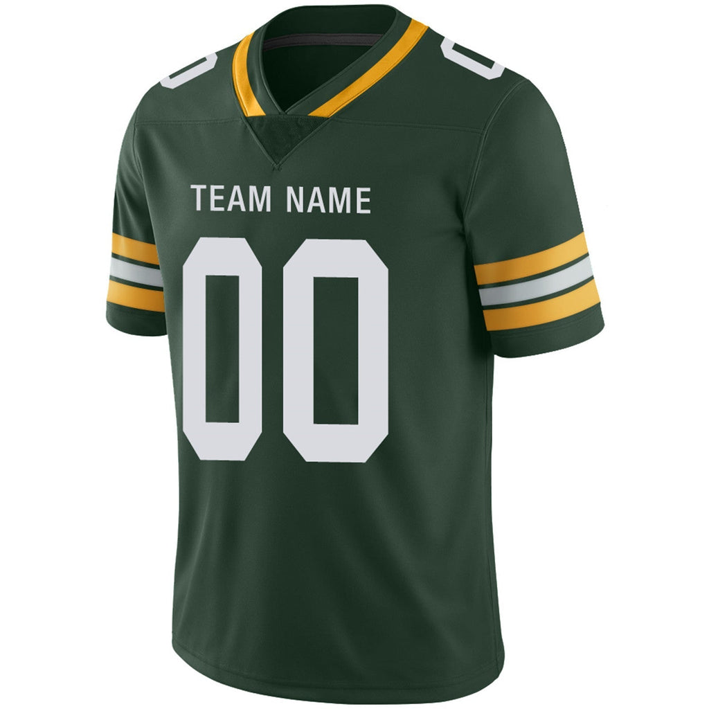Custom green football jersey close up | GameDay Jerseys