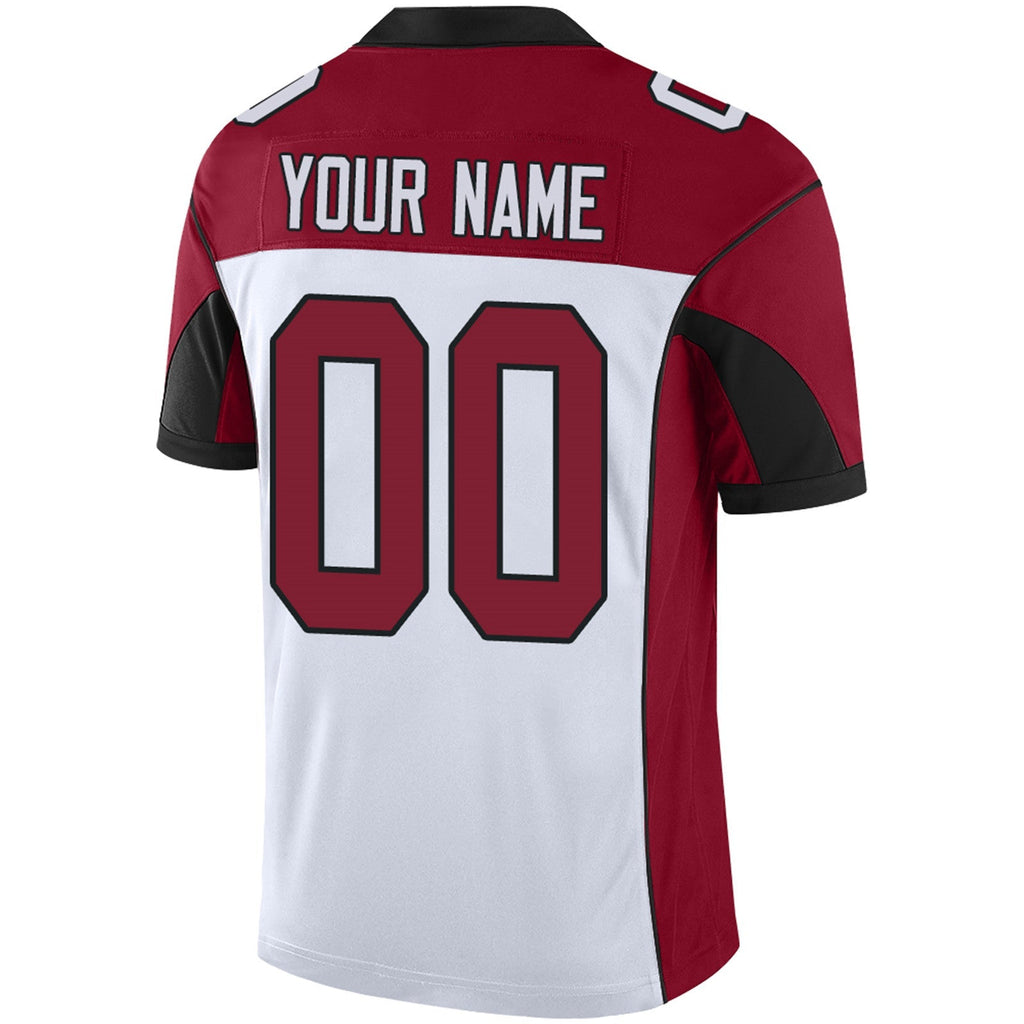 Custom red football jersey angle view | GameDay Jerseys