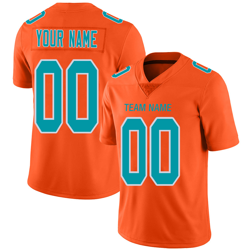 Custom orange football jersey | GameDay Jerseys