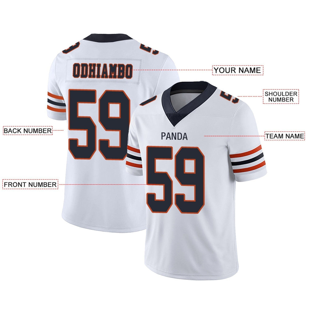Custom navy football jersey studio shot | GameDay Jerseys