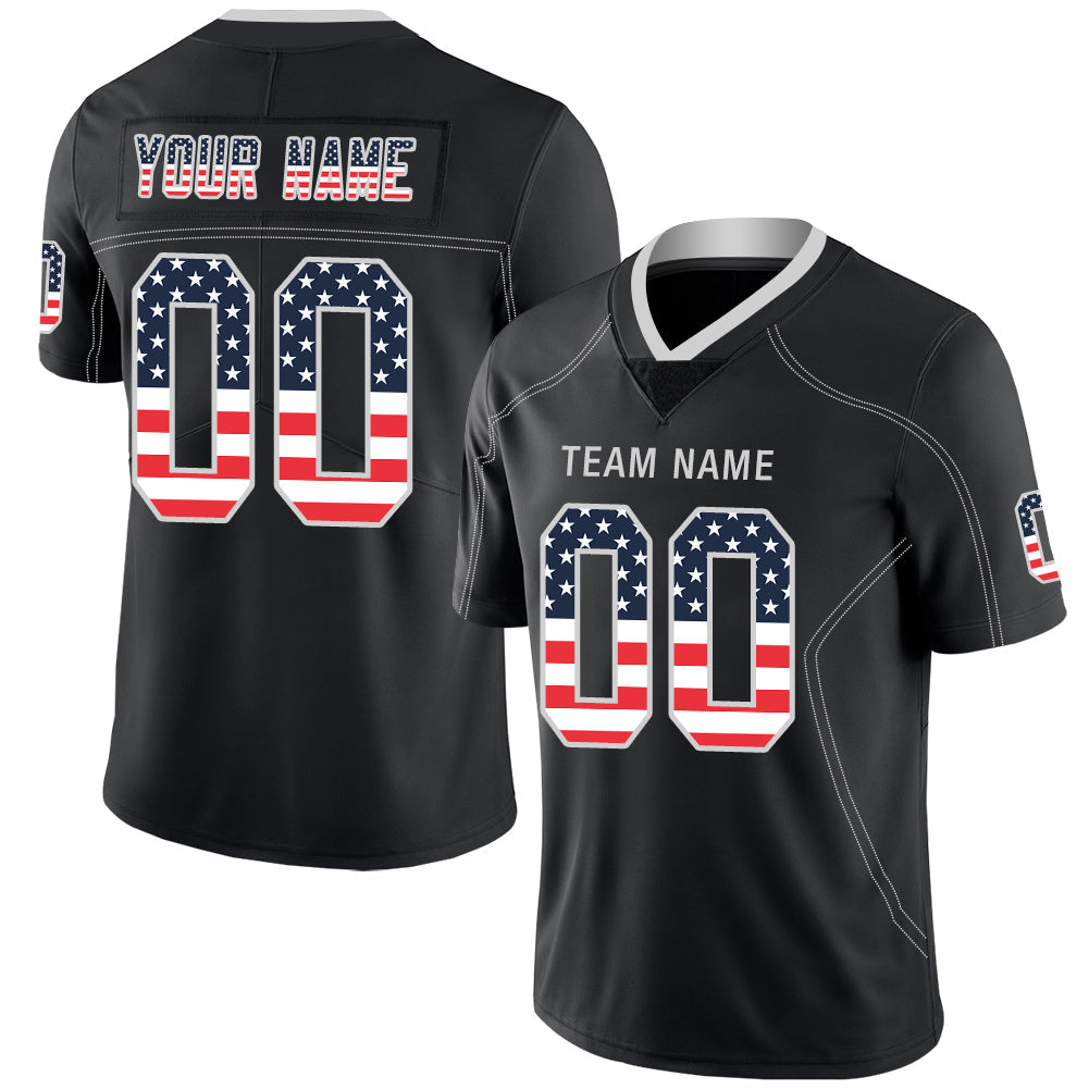 Custom black football jersey | GameDay Jerseys
