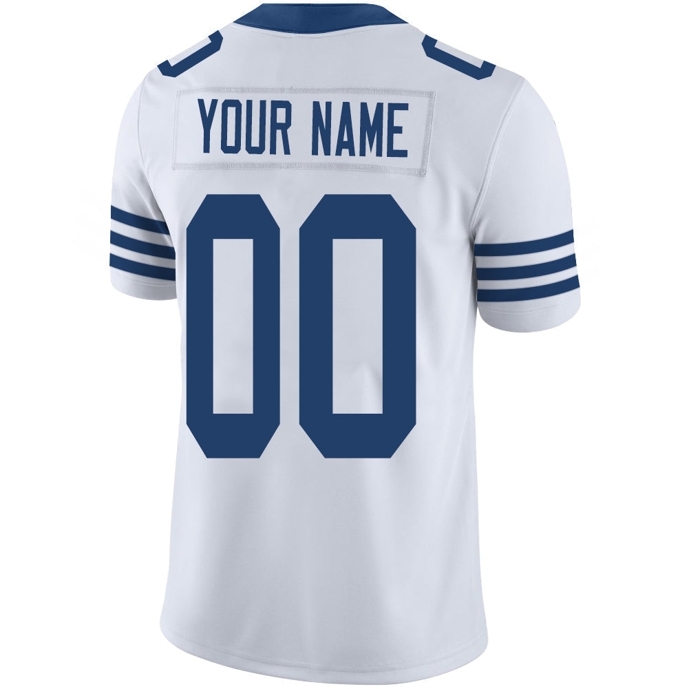 Custom white football jersey back view | GameDay Jerseys