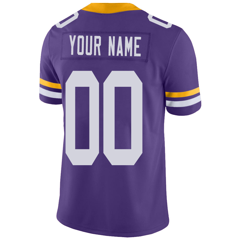 Custom purple football jersey back view | GameDay Jerseys