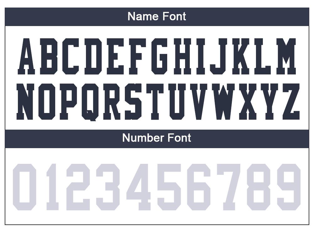 Custom navy football jersey full view | GameDay Jerseys