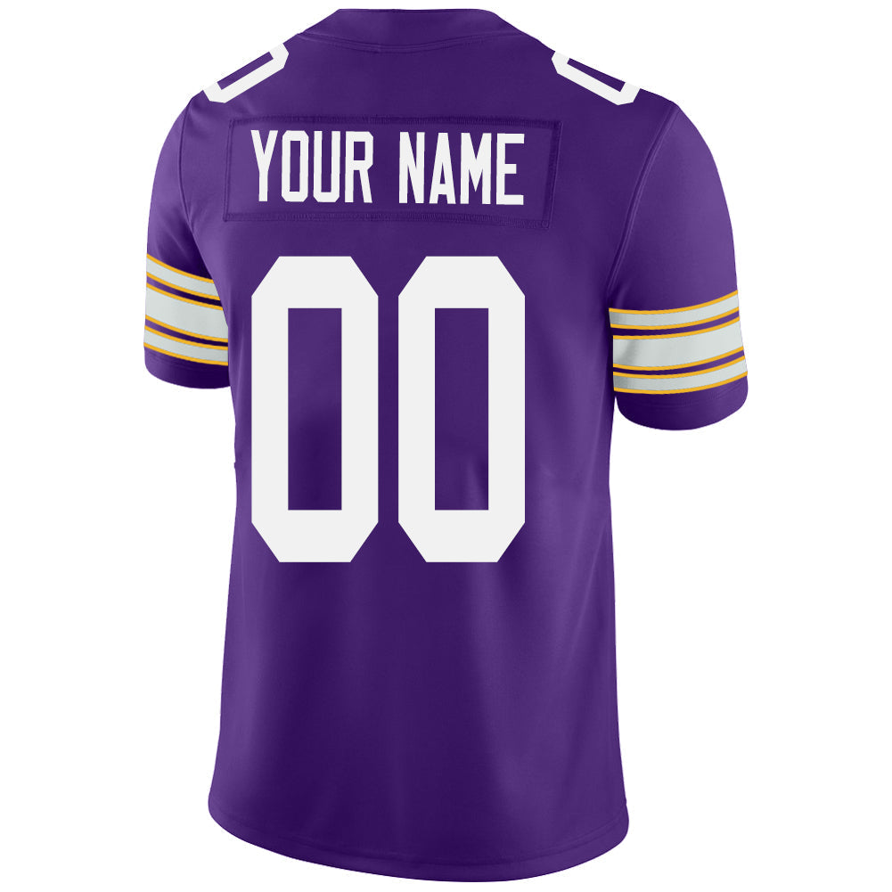 Custom purple football jersey back view | GameDay Jerseys