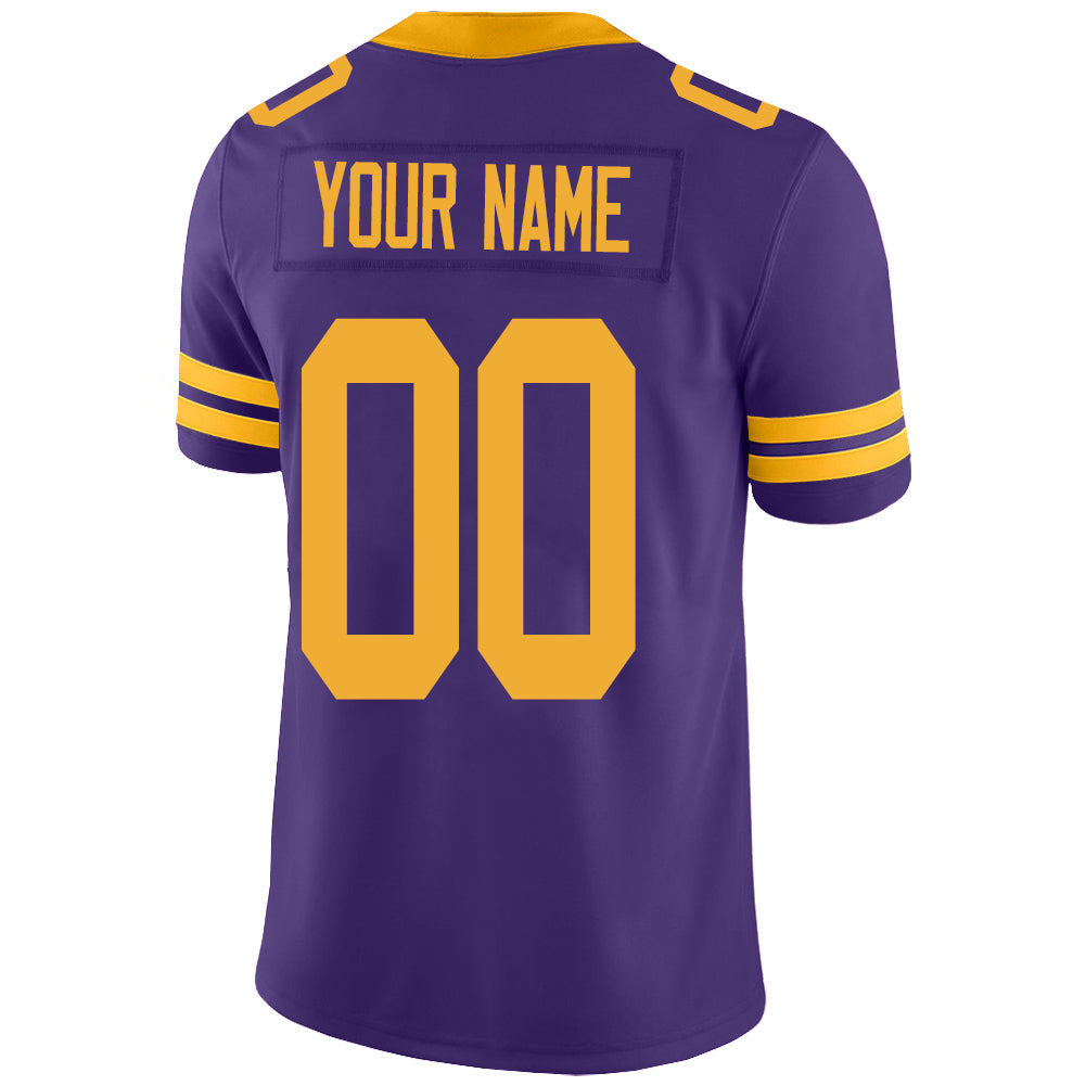 Custom purple football jersey back view | GameDay Jerseys