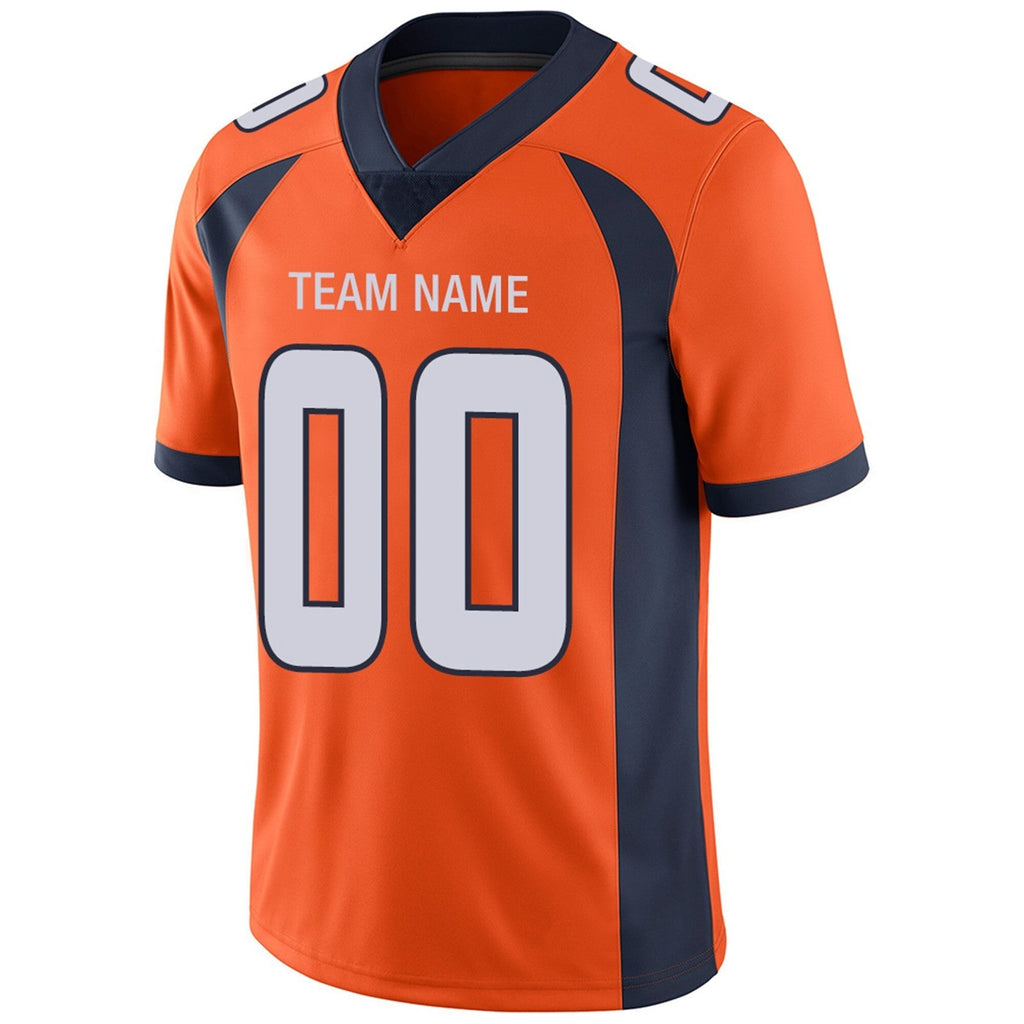 Custom orange football jersey product shot | GameDay Jerseys
