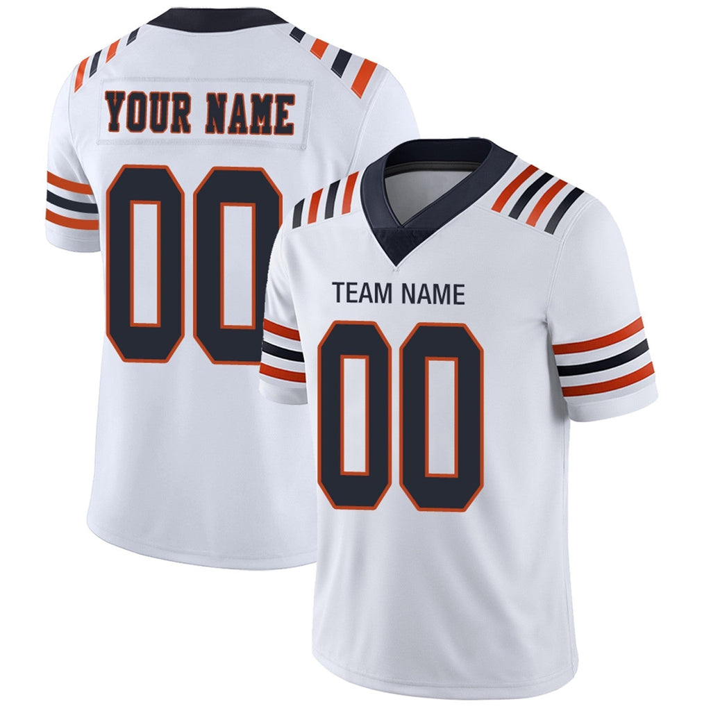 Custom navy football jersey back view | GameDay Jerseys