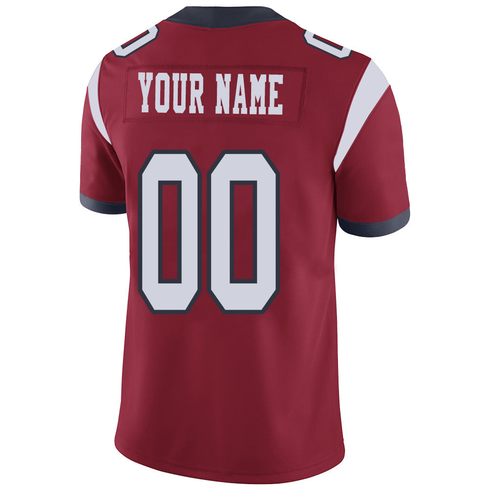 Custom red football jersey back view | GameDay Jerseys