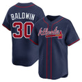 A.Braves #30 Drake Baldwin Player Navy Limited Home Baseball Jerseys