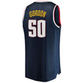 D.Nuggets #50 Aaron Gordon Fanatics Branded 2020-21 Fast Break Replica Jersey Icon Edition Navy Stitched American Basketball Jersey