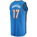 OC.Thunder #17 Aleksej Pokusevski Fanatics Branded 2021-22 Fast Break Replica Jersey Icon Edition Blue Stitched American Basketball Jersey