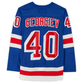 NY.Rangers #40 Alexandar Georgiev Fanatics Authentic Autographed Blue Jersey Stitched American Hockey Jerseys