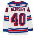 NY.Rangers #40 Alexandar Georgiev Fanatics Authentic Autographed  White Stitched American Hockey Jerseys
