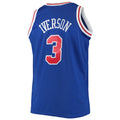 PH.76ers #3 Allen Iverson Mitchell & Ness Big & Tall Hardwood Classics Swingman Jersey Royal Stitched American Basketball Jersey