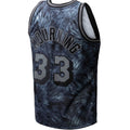 M.Heat #33 Alonzo Mourning Mitchell & Ness Unisex Hardwood Classics 1996-97 Tie-Dye Swingman Jersey Black Stitched American Basketball Jersey