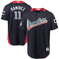 Custom Fan-Made Jose Ramirez Run Derby Style #11 Navy 2018 All-Star Edition Baseball Jersey