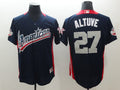 Custom Fan-Made Jose Altuve Run Derby Style #27 Navy 2018 All-Star Edition Baseball Jersey