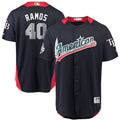 Custom Fan-Made Wilson Ramos Run Derby Style #40 Navy 2018 All-Star Edition Baseball Jersey
