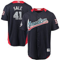 Custom Fan-Made Chris Sale Run Derby Style #41 Navy 2018 All-Star Edition Baseball Jersey