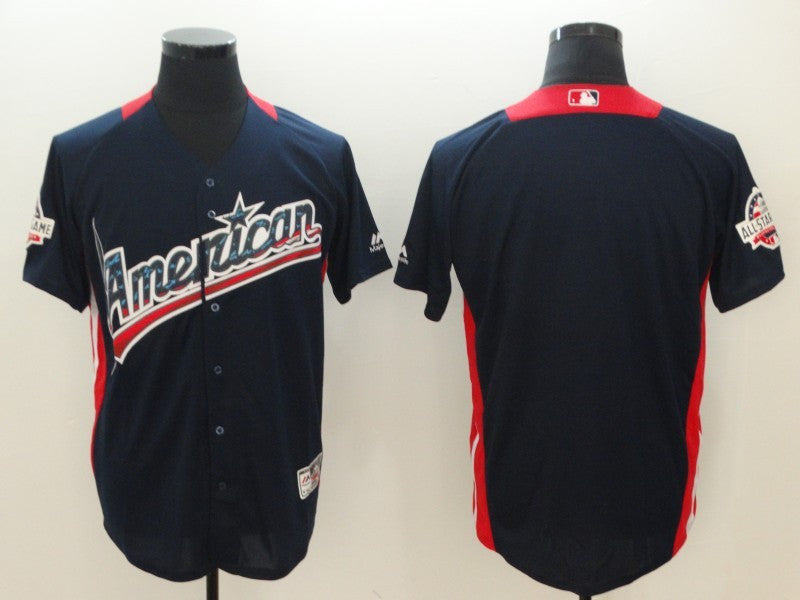 Custom Fan-Made Run Derby Navy 2018 All Star Baseball Jersey Style Navy 2018 All-Star Edition Baseball Jersey