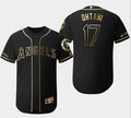 Custom Fan-Made Shohei Ohtani Los Angeles Angels #17 Black Baseball Jersey