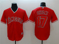 Custom Fan-Made Shohei Ohtani Los Angeles Angels #17 Red Baseball Jersey