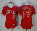 Custom Fan-Made Shohei Ohtani Los Angeles Angels #17 Red Baseball Jersey