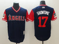 Custom Fan-Made Shohei Ohtani Showtime Los Angeles Angels #17 Navy 2018 Baseball Jersey