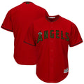 Custom Fan-Made Red 2018 Los Angeles Angels Baseball Jersey Los Angeles Angels Red 2018 Baseball Jersey
