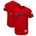 Custom Fan-Made Red 2018 Los Angeles Angels Baseball Jersey Los Angeles Angels Red 2018 Baseball Jersey