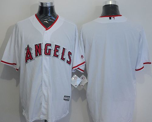 Custom Fan-Made White Los Angeles Angels Baseball Jersey Los Angeles Angels White Baseball Jersey