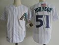 Custom Fan-Made Randy Johnson Arizona Diamondbacks #51 White Baseball Jersey