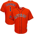 Custom Fan-Made Carlos Correa Houston Astros #1 Orange 2017 Baseball Jersey