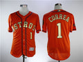 Custom Fan-Made Carlos Correa Houston Astros #1 Orange 2018 Baseball Jersey