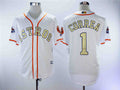 Custom Fan-Made Carlos Correa Houston Astros #1 White 2018 Baseball Jersey