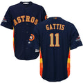 Custom Fan-Made Evan Gattis Houston Astros #11 Navy 2018 Baseball Jersey
