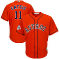 Custom Fan-Made Evan Gattis Bound Houston Astros #11 Orange 2017 Baseball Jersey